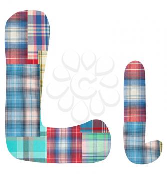 Royalty Free Photo of Plaid Letters