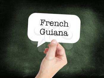French Guiana concept in a speech bubble