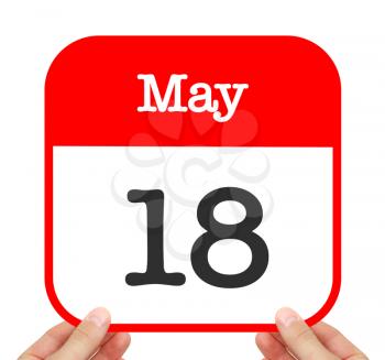 May 18 written on a calendar
