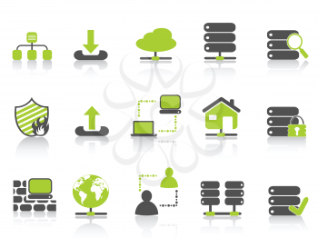 Royalty Free Clipart Image of Network Icons