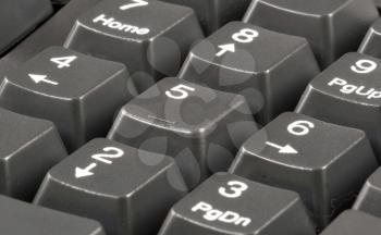 Royalty Free Photo of a Number Pad on a Keyboard