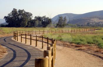 Royalty Free Photo of Horse and Walking Paths in San Diego