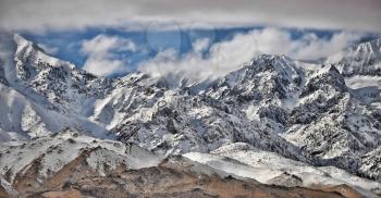 Royalty Free Photo of the Eastern Sierra Mountains