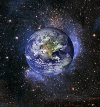 Royalty Free Clipart Image of a Planet