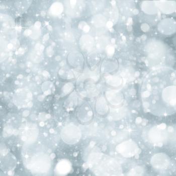 Abstract winter backgrounds with snowflakes and beauty bokeh