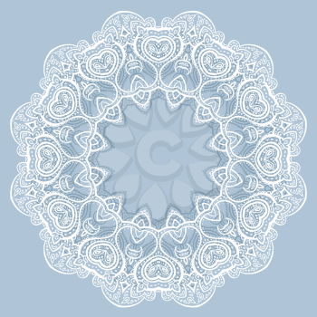 Lace background. Beautiful Mandala. Ethnic Vector illustration.