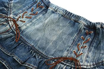 Royalty Free Photo of a Jean Skirt