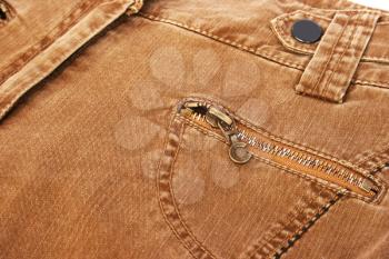 Royalty Free Photo of a Pair of Brown Jeans