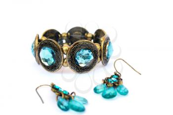 Royalty Free Photo of a Bracelet and Earring