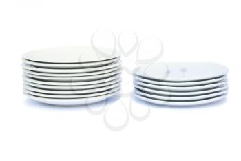 Royalty Free Photo of Stacks of Plates
