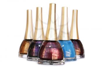 Royalty Free Photo of Bottles of Nail Polish