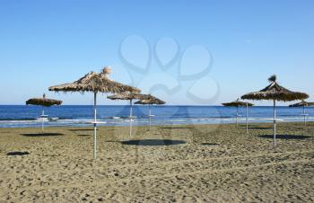 Royalty Free Photo of a Beach on the Mediterranean Sea