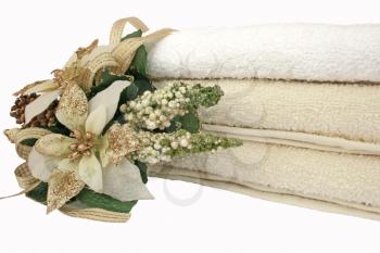 Royalty Free Photo of a Stack of Clean Towels