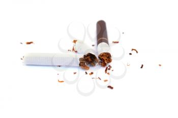 Royalty Free Photo of a Broken Cigarette