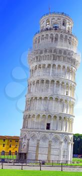 The Famous leaning tower in Pisa. Italy.