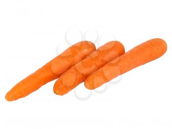 Fresh carrot  on white background. Isolated.