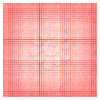 Beige graph paper seamless texture with orange lines grid and noise effect
