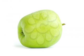 fresh green apple isolated on a white