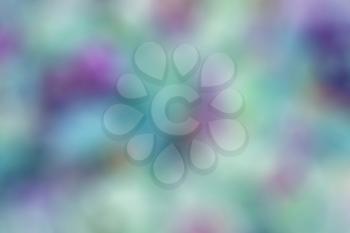 Bright multi colors of green, blue, purple in a defocused blur motion abstract background texture   