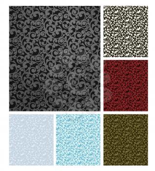 Seamless pattern six colors