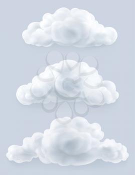 Clouds, vector set