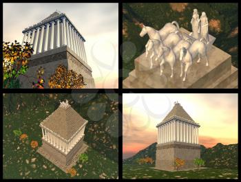 Mausoleum of Maussollos at Halicarnassus. 3D reconstructions