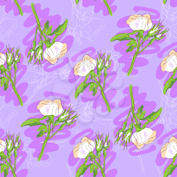 Seamless roses pattern