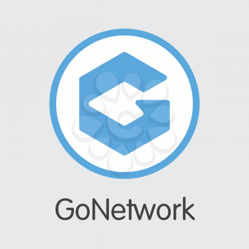 Gonetwork GOT. - Vector Icon of Cryptocurrency