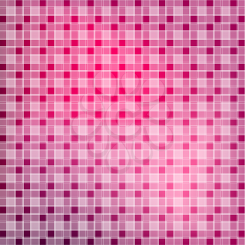 Abstract tile red and pink seamless background. Square pixel mosaic vector 