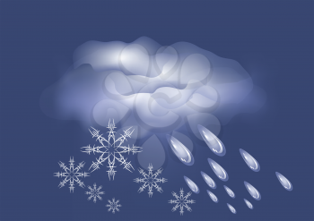 weather icon. using mesh gradient. 10 EPS