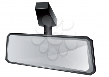 rear viwer mirror isolated on white background