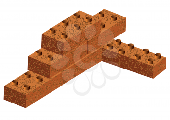 building box. abstract bricks isolated on white