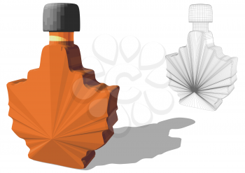 maple syrup isolated on a white background