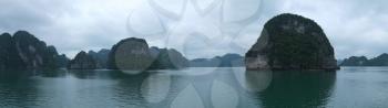 Islands in Halong Bay, Vietnam, Southeast Asia