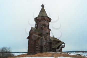 Russian orthodox wooden Dormition Church in Kondopoga, Karelia, Russia. Was built in 1774.