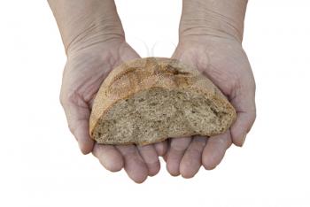 Bread in the hands
