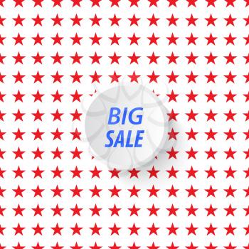 Banner big sale in the background of stars. Vector illustration .