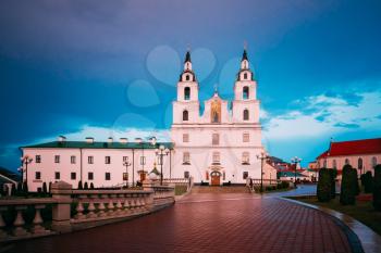 Cathedral Of Holy Spirit In Minsk - The Famous Main Orthodox Church Of Belarus And Symbol Of Capital - Minsk
