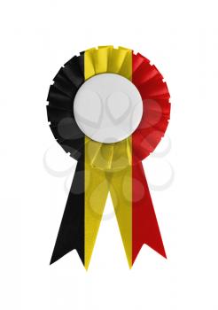 Award ribbon isolated on a white background, Belgium