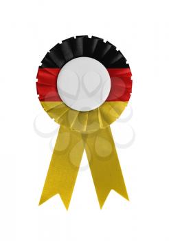 Award ribbon isolated on a white background, Germany