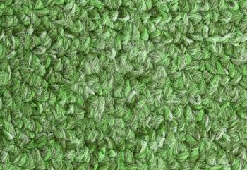 Carpet texture close-up, green furry carpet texture background