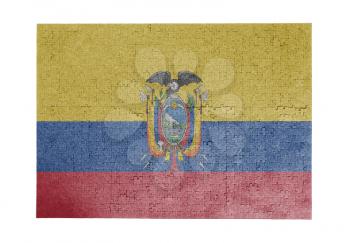 Large jigsaw puzzle of 1000 pieces - flag - Ecuador