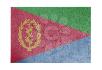 Large jigsaw puzzle of 1000 pieces - flag - Eritrea