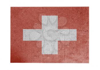 Large jigsaw puzzle of 1000 pieces - flag - Switzerland