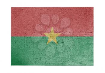 Large jigsaw puzzle of 1000 pieces - flag - Burkina Faso