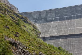 Dam Grande Dixence - Worlds highest gravity dam - Switzerland