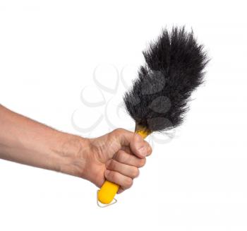 Hand brush isolated on a white background