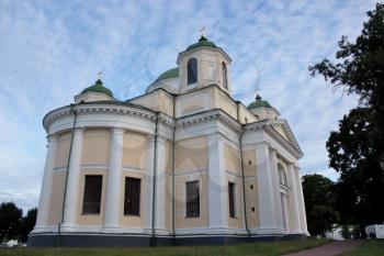 Architecture of beautiful monastery in Novhorod-Severskyi in Ukraine