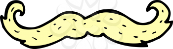 Royalty Free Clipart Image of a Moustache