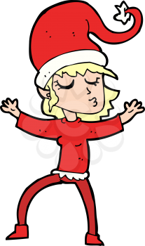 Royalty Free Clipart Image of an Elf